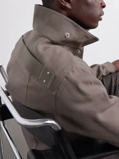 Rick Owens Virgin Wool Drill Overshirt - Men | Thumbnail 6