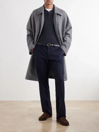 Sunspel Straight-Leg Wool Trousers - Men | Thumbnail 2
