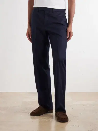 Sunspel Straight-Leg Wool Trousers - Men | Thumbnail 3