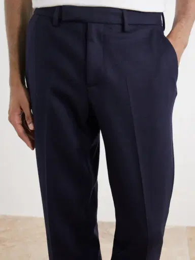 Sunspel Straight-Leg Wool Trousers - Men | Thumbnail 5