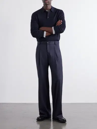 Slowear Zanone Slim-Fit Flexwool Polo Shirt - Men | Thumbnail 2