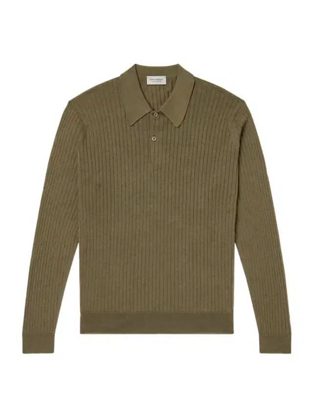 John Smedley Hodson Ribbed Merino Wool Polo Shirt - Men