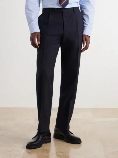 MR P. Straight-Leg Pinstriped Wool Suit Trousers - Men | Thumbnail 3