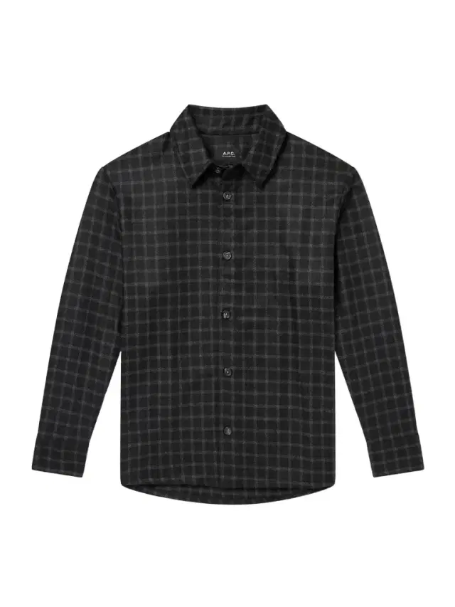 A.P.C. Bobby Checked Wool-Blend Twill Shirt - Men
