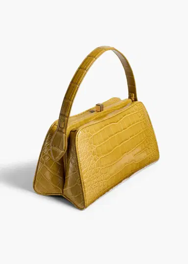 Khaite Cate Bag In Golden Olive Alligator | Thumbnail 3 Khaite Cate Bag In Golden Olive Alligator | Thumbnail 3