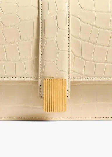 Khaite Blake Top Handle Bag In Champagne Alligator | Thumbnail 4 Khaite Blake Top Handle Bag In Champagne Alligator | Thumbnail 4