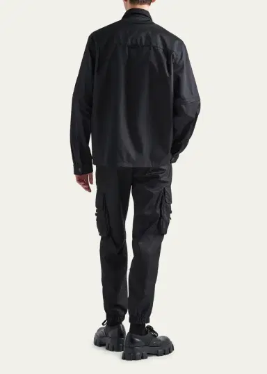Prada Men's Re-Nylon Cargo Sport Shirt | Thumbnail 4