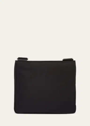 Prada Men's Nylon and Saffiano Crossbody Bag | Thumbnail 3 Prada Men's Nylon and Saffiano Crossbody Bag | Thumbnail 3
