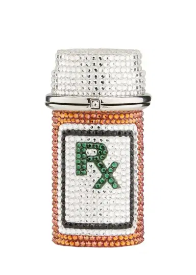 Judith Leiber Couture Prescription Bottle RX Crystal Pillbox | Thumbnail 1 Judith Leiber Couture Prescription Bottle RX Crystal Pillbox | Thumbnail 1