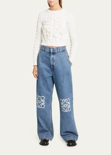 Loewe Anagram Baggy Jeans | Thumbnail 2 Loewe Anagram Baggy Jeans | Thumbnail 2