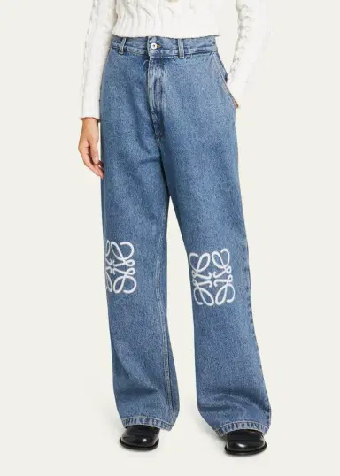 Loewe Anagram Baggy Jeans | Thumbnail 4 Loewe Anagram Baggy Jeans | Thumbnail 4