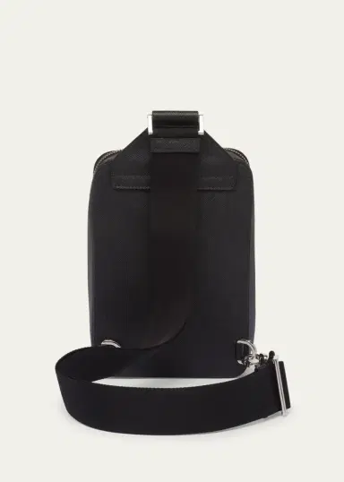 Prada Men's Saffiano Leather Sling Backpack | Thumbnail 2
