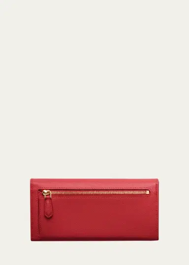 Prada Bifold Flap Leather Long Wallet | Thumbnail 2 Prada Bifold Flap Leather Long Wallet | Thumbnail 2