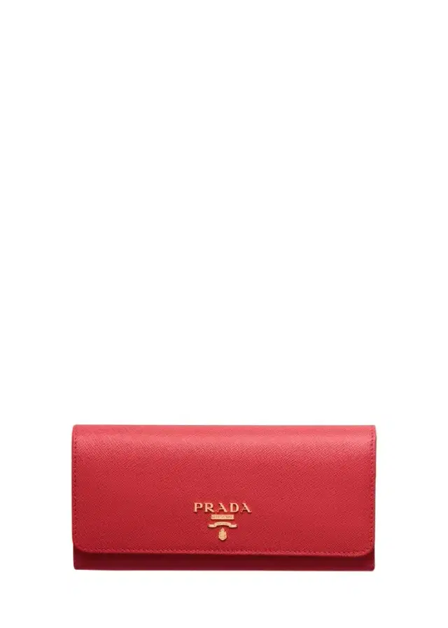Prada Bifold Flap Leather Long Wallet