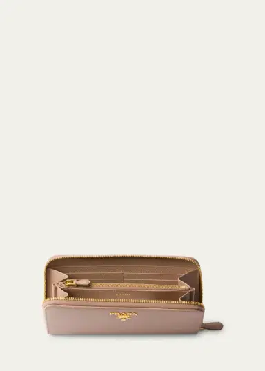 Prada Large Continental Leather Wallet | Thumbnail 3 Prada Large Continental Leather Wallet | Thumbnail 3
