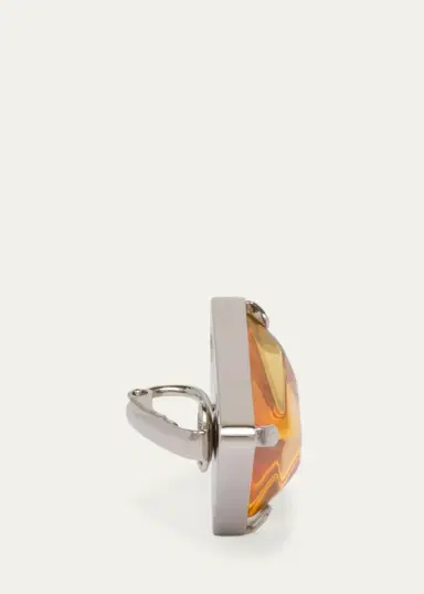 Prada Triangle Embellished Clip Earrings | Thumbnail 4 Prada Triangle Embellished Clip Earrings | Thumbnail 4