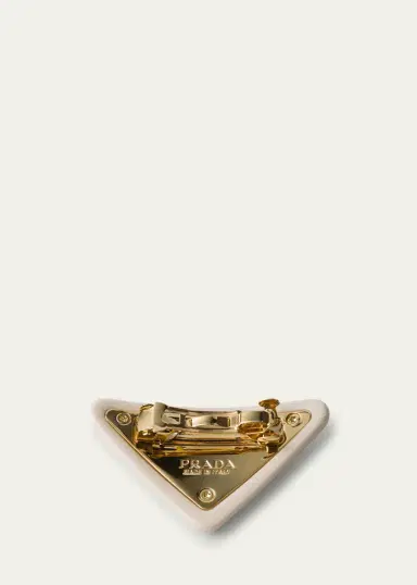 Prada Triangle Plexiglass Barrette | Thumbnail 2