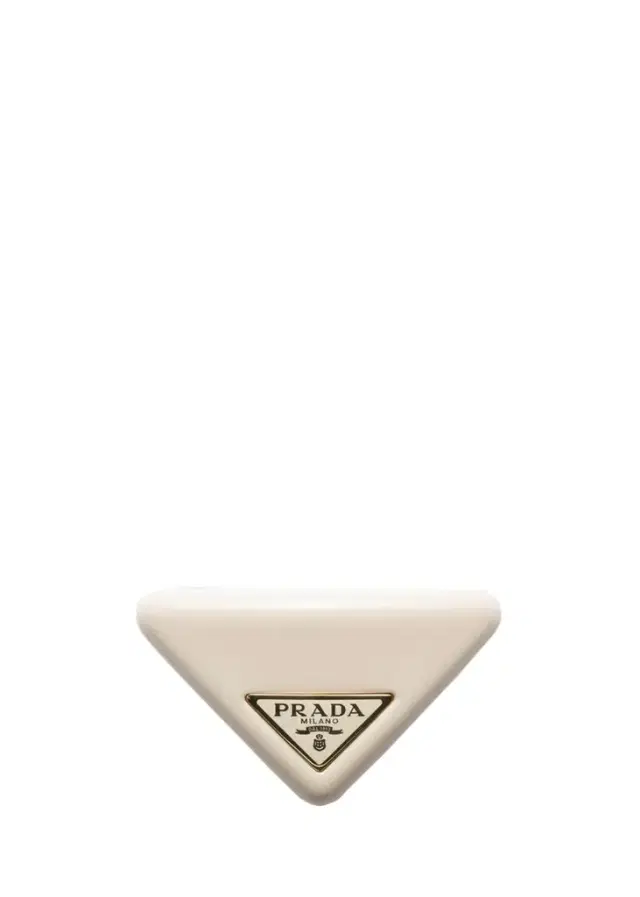 Prada Triangle Plexiglass Barrette