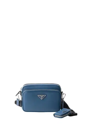 Prada Men's Saffiano Leather Crossbody Bag with Pouch | Thumbnail 1 Prada Men's Saffiano Leather Crossbody Bag with Pouch | Thumbnail 1