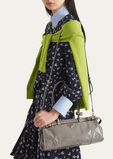 Prada Bonnie Medium Leather Shoulder Bag | Thumbnail 2 Prada Bonnie Medium Leather Shoulder Bag | Thumbnail 2