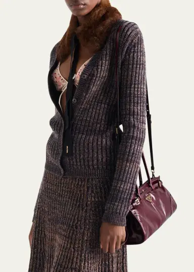 Prada Bonnie Medium Leather Shoulder Bag | Thumbnail 12 Prada Bonnie Medium Leather Shoulder Bag | Thumbnail 12
