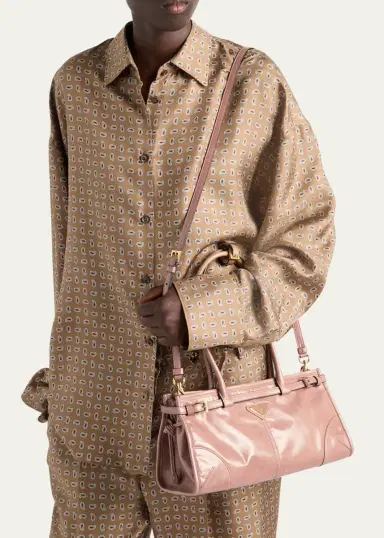 Prada Bonnie Medium Leather Shoulder Bag | Thumbnail 14 Prada Bonnie Medium Leather Shoulder Bag | Thumbnail 14