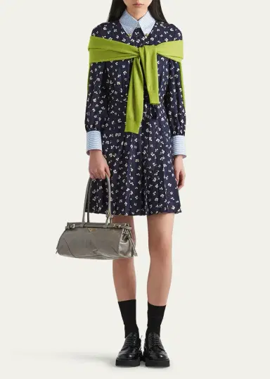 Prada Bonnie Medium Leather Shoulder Bag | Thumbnail 5 Prada Bonnie Medium Leather Shoulder Bag | Thumbnail 5
