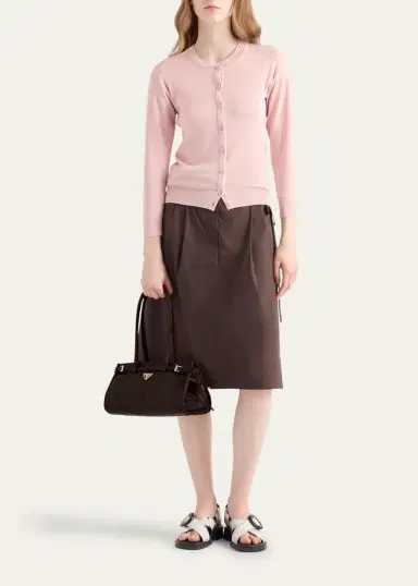 Prada Bonnie Medium Leather Shoulder Bag | Thumbnail 9 Prada Bonnie Medium Leather Shoulder Bag | Thumbnail 9
