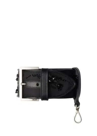 Prada Buckle Embroidered Re-Nylon Wrist Strap | Thumbnail 1