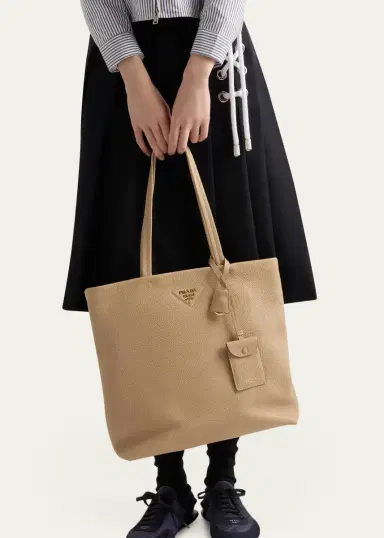 Prada Daino Soft Leather Tote Bag | Thumbnail 10 Prada Daino Soft Leather Tote Bag | Thumbnail 10
