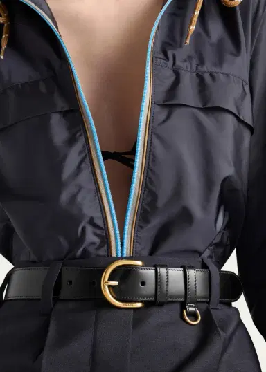 Prada Buckle Calf Leather Belt | Thumbnail 2 Prada Buckle Calf Leather Belt | Thumbnail 2