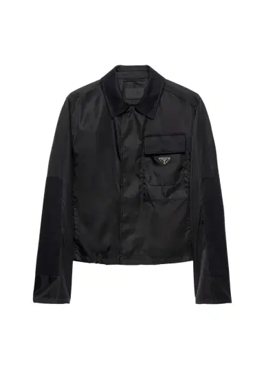 Prada Men's Cropped Re-Nylon Jacket | Thumbnail 1 Prada Men's Cropped Re-Nylon Jacket | Thumbnail 1