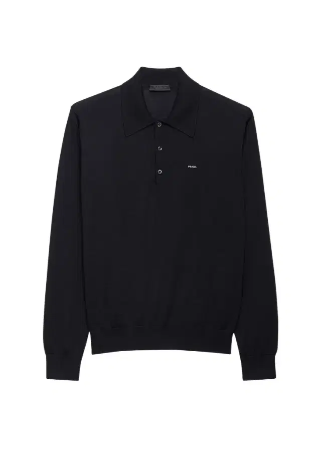 Prada Men's Superfine Wool Small Logo Crewneck Sweater