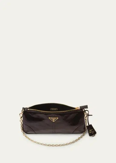 Prada Distressed Leather Shoulder Bag | Thumbnail 6 Prada Distressed Leather Shoulder Bag | Thumbnail 6