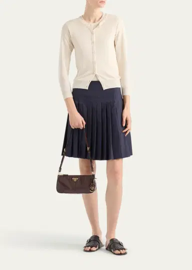 Prada Distressed Leather Shoulder Bag | Thumbnail 7 Prada Distressed Leather Shoulder Bag | Thumbnail 7