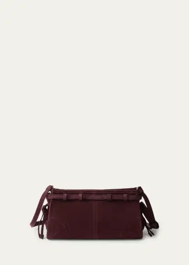 Prada Bonnie Belted Suede Shoulder Bag | Thumbnail 2 Prada Bonnie Belted Suede Shoulder Bag | Thumbnail 2