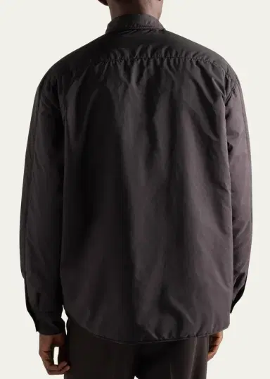 Prada Men's Re-Nylon Padded Button-Down Shirt | Thumbnail 3