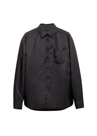 Prada Men's Re-Nylon Padded Button-Down Shirt | Thumbnail 1