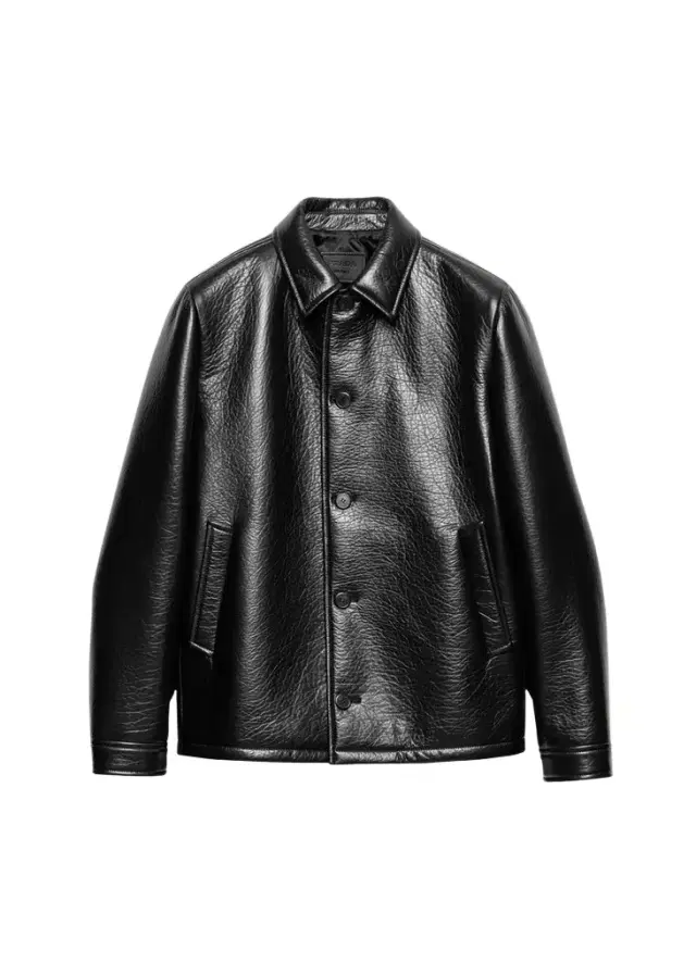 Prada Men's Grained Napa Leather Jacket