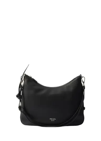 Prada Fold Large Leather Shoulder Bag | Thumbnail 1 Prada Fold Large Leather Shoulder Bag | Thumbnail 1