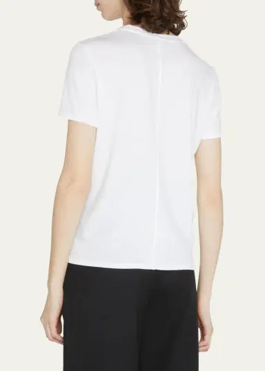 The Row Wesler Short-Sleeve Cotton Jersey T-Shirt | Thumbnail 3 The Row Wesler Short-Sleeve Cotton Jersey T-Shirt | Thumbnail 3