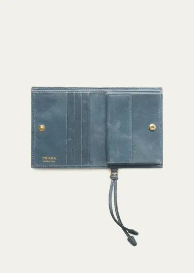 Prada Bifold Soft Leather Wallet | Thumbnail 7 Prada Bifold Soft Leather Wallet | Thumbnail 7