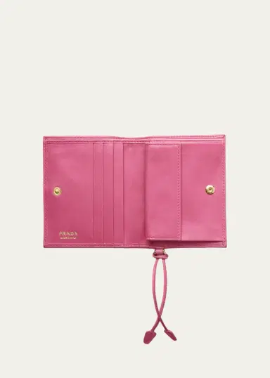 Prada Bifold Soft Leather Wallet | Thumbnail 8 Prada Bifold Soft Leather Wallet | Thumbnail 8