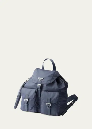 Prada Vela Leather-Trim Re-Nylon Backpack | Thumbnail 7 Prada Vela Leather-Trim Re-Nylon Backpack | Thumbnail 7