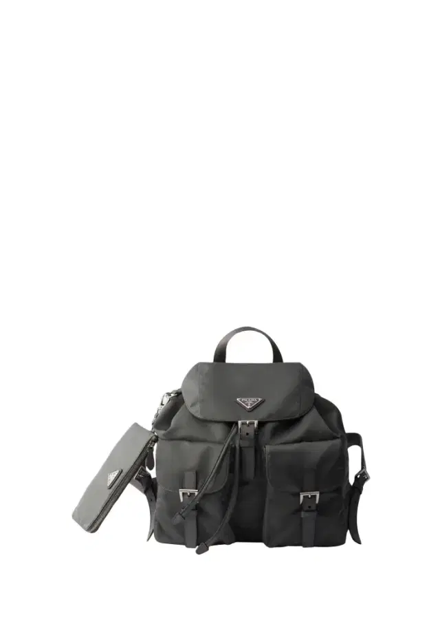 Prada Vela Leather-Trim Re-Nylon Backpack