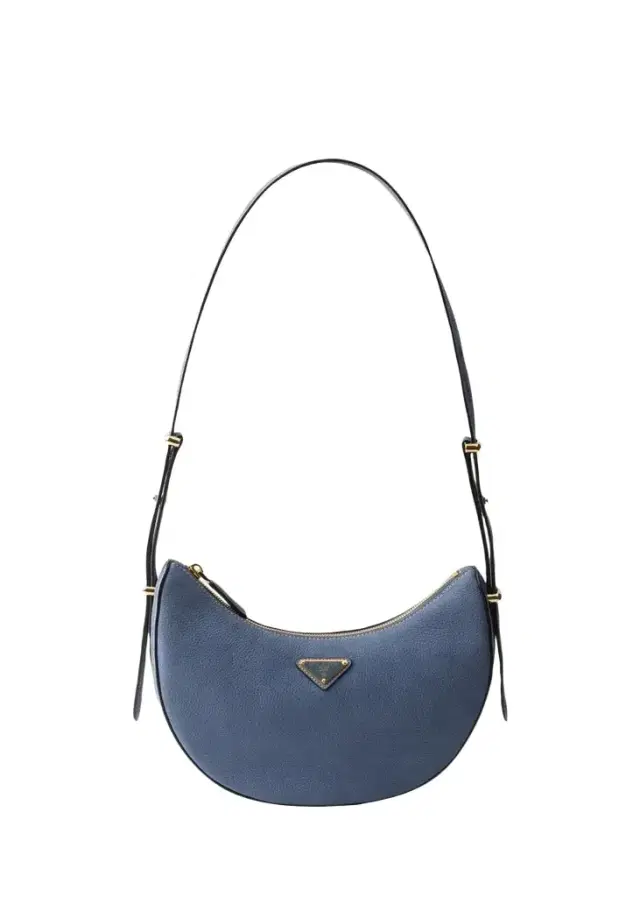Prada Arque Nubuck Leather Half-Moon Shoulder Bag