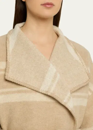 Etoile Isabel Marant Brea Striped Wrap Coat | Thumbnail 5 Etoile Isabel Marant Brea Striped Wrap Coat | Thumbnail 5