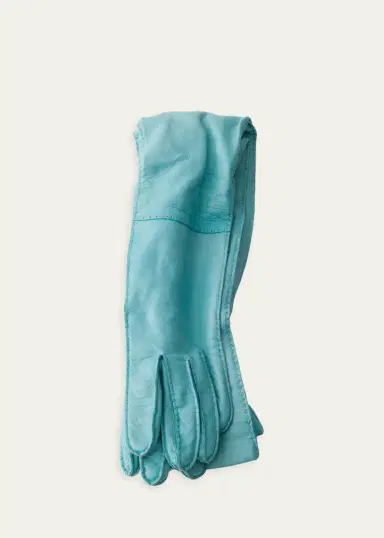Prada Long Nappa Leather Gloves | Thumbnail 7 Prada Long Nappa Leather Gloves | Thumbnail 7