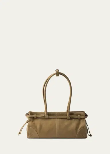 Prada Bonnie Medium Nubuck Leather Shoulder Bag | Thumbnail 2 Prada Bonnie Medium Nubuck Leather Shoulder Bag | Thumbnail 2
