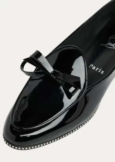 Christian Louboutin Mocastrass Embellished Patent Leather Loafers | Thumbnail 3 Christian Louboutin Mocastrass Embellished Patent Leather Loafers | Thumbnail 3